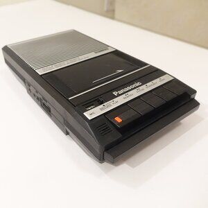 Vintage Panasonic RQ-2104 Slim Line Portable Cassette Recorder w/ Power Cord